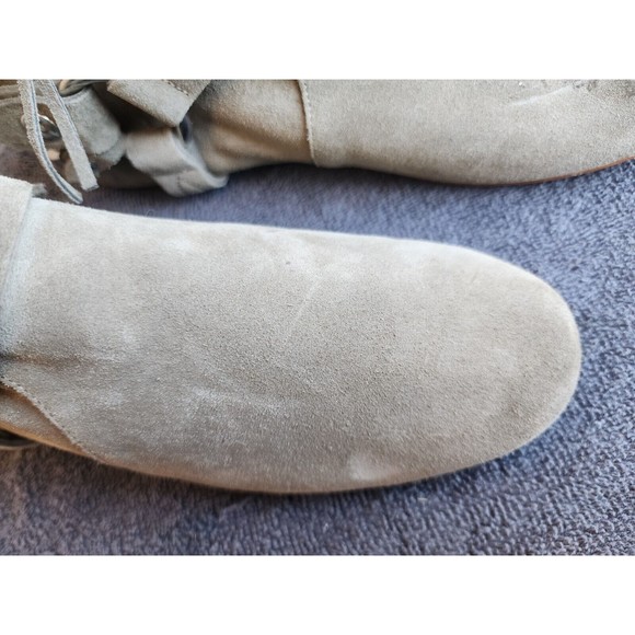 Isabel Marant Suede Etoile Moto Boots Size 38 / US 7.5 Olive Green - Picture 4 of 16